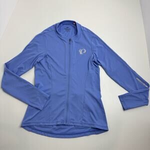 Pearl Izumi Lilac Full Zip Bicycle Back Pocket Jacket Cycling Size M